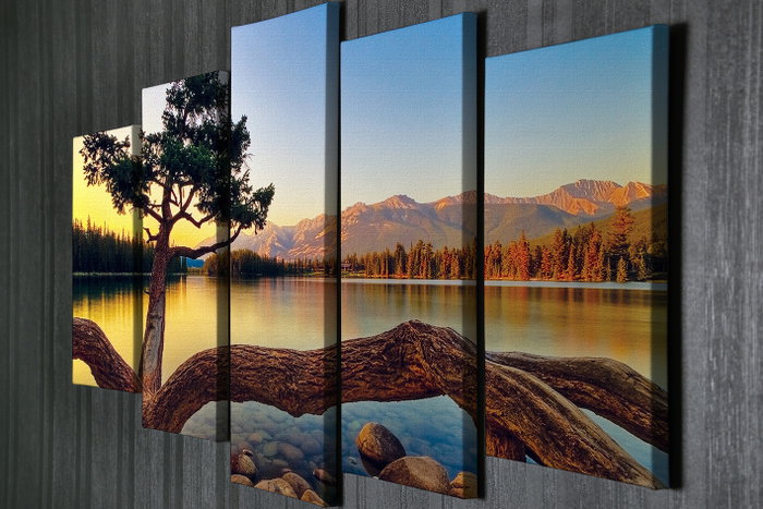 Wallity BC030 Cuadro Decorativo de 5 Piezas Multicolor Wallity BC030 Cuadro Decorativo de 5 Piezas Multicolor